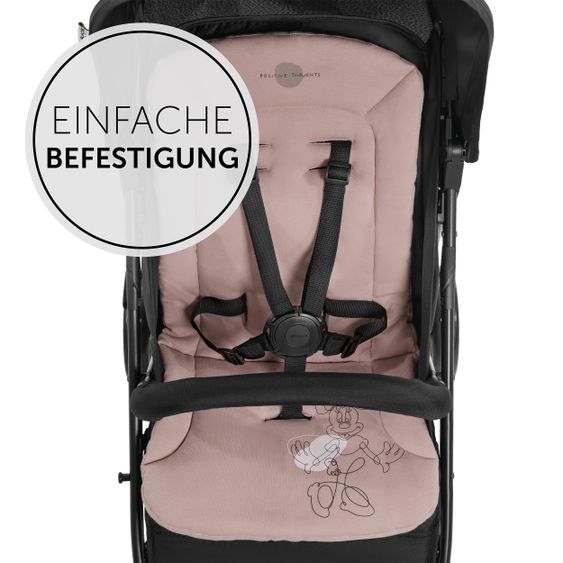 Hauck Komfort Sitzauflage für Buggy und Kinderwagen  - Disney - Minnie Mouse Rose