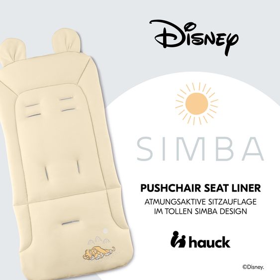 Hauck Komfort Sitzauflage für Buggy und Kinderwagen - Disney - Simba