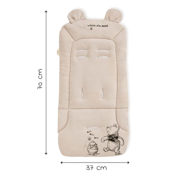 Hauck Komfort Sitzauflage für Buggy und Kinderwagen  - Disney - Winnie the Pooh Beige