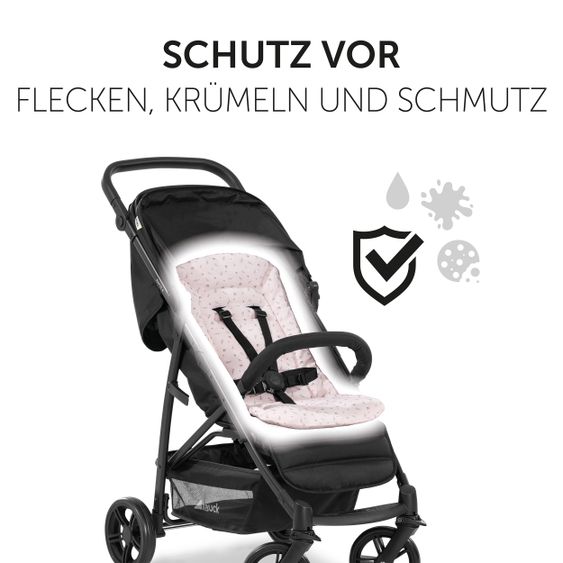 Hauck Komfort Sitzauflage für Buggy und Kinderwagen - Flowers Rose