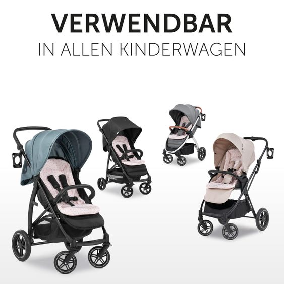 Hauck Komfort Sitzauflage für Buggy und Kinderwagen - Flowers Rose