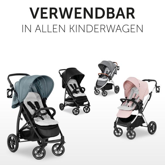 Hauck Komfort Sitzauflage für Buggy und Kinderwagen - Light Grey