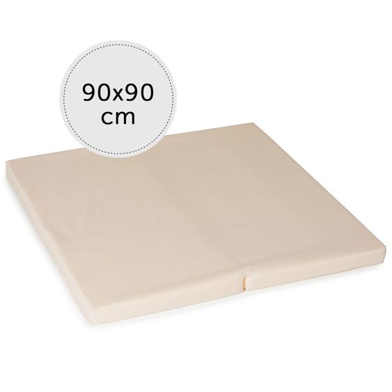 Hauck Laufgitter-Matratze Slepper SQ - 90 x 90 cm - Uni Beige