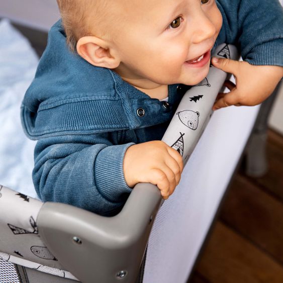 Hauck Playpen Sleep'n Play SQ - (90 x 90 cm) - Nordic Grey