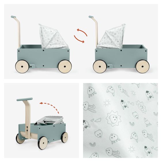 Hauck Lauflernwagen 2-in-1 Puppen- und Lauflernwagen