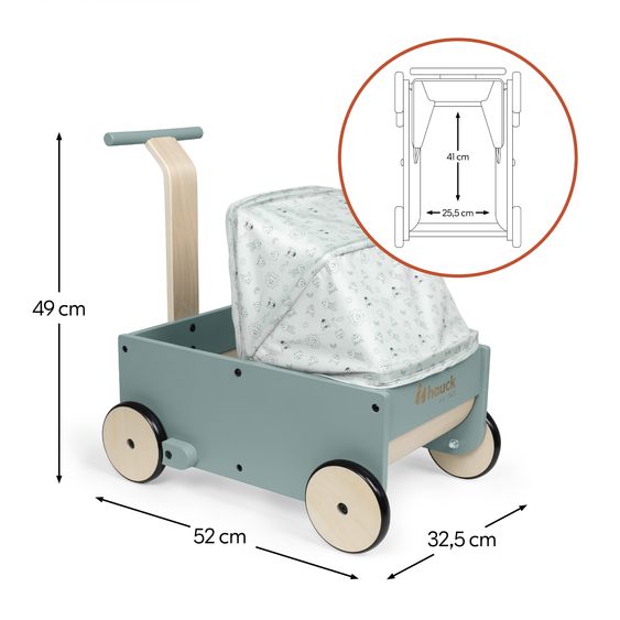 Hauck Lauflernwagen 2-in-1 Puppen- und Lauflernwagen