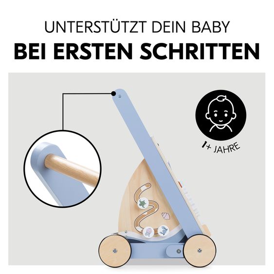 Hauck Lauflernwagen / Sortierwagen Learn To Walk Skills - mit vielen Motorik Spielen