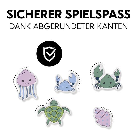 Hauck Learning Tower / Children's Chair for Kitchen Learn N Explore incl. Wooden Peg Puzzle Puzzle N Fit - Natural