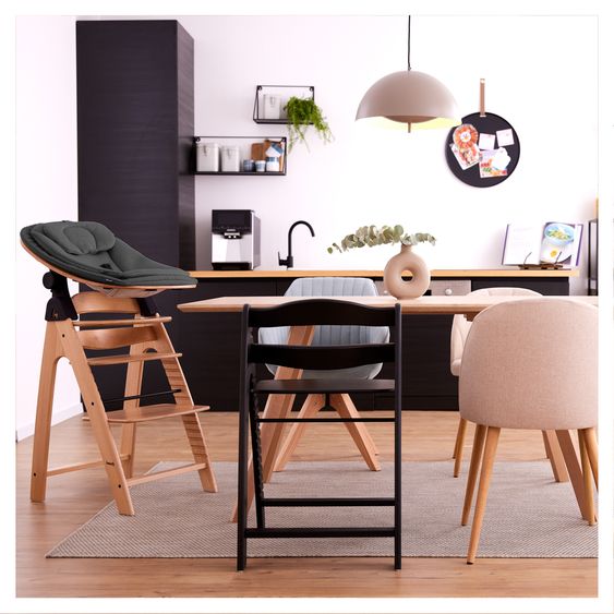 Hauck Neugeborenenaufsatz & Wippe Eco - Deep Grey