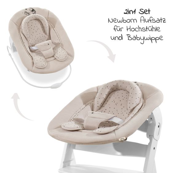 Hauck Newborn Attachment & Rocker for Alpha High Chair Bouncer 2in1 - Disney - Winnie the Pooh Beige