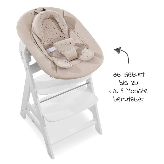 Hauck Newborn Attachment & Rocker for Alpha High Chair Bouncer 2in1 - Disney - Winnie the Pooh Beige