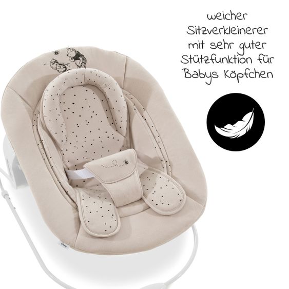 Hauck Newborn Attachment & Rocker for Alpha High Chair Bouncer 2in1 - Disney - Winnie the Pooh Beige