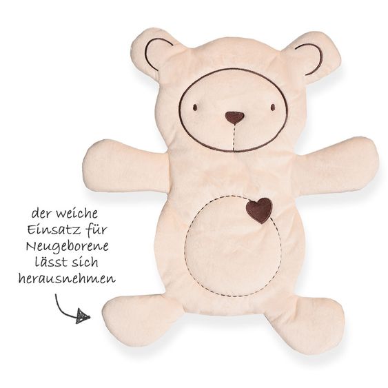 Hauck Neugeborenenaufsatz & Wippe für Alpha Hochstuhl - Bouncer 2in1 - Hearts Beige