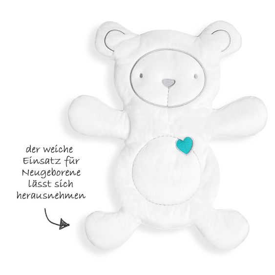 Hauck Neugeborenenaufsatz & Wippe für Alpha Hochstuhl - Bouncer 2in1 - Hearts Grey