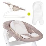 Neugeborenenaufsatz & Wippe für Alpha Hochstuhl - Bouncer 2in1 - Stretch Beige