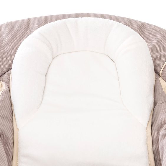 Hauck Attacco neonato e altalena per seggiolone Alpha - sdraietta 2in1 - Stretch Beige