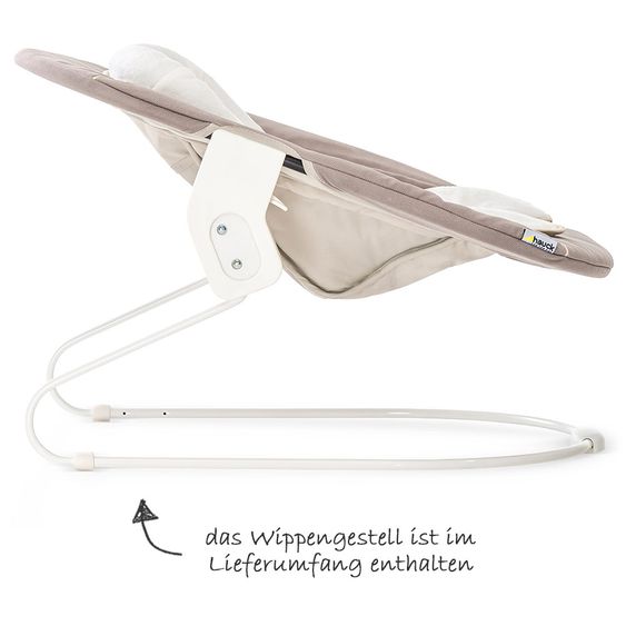 Hauck Attacco neonato e altalena per seggiolone Alpha - sdraietta 2in1 - Stretch Beige