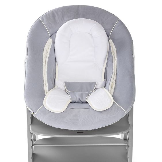 Hauck Newborn attachment & rocker for Alpha highchair - Bouncer 2in1 - Stretch Grey