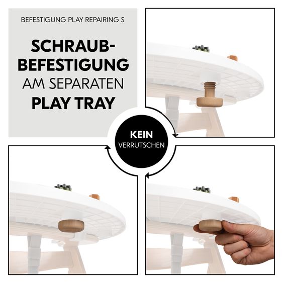 Hauck Play Tray Spiel Repairing Zahnräder & Muttern für Hochstuhl Alpha+, Beta+ & Arketa