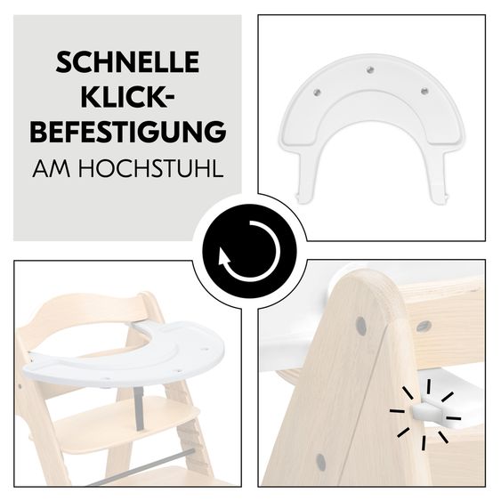 Hauck Play Tray Basis (ohne Spiele) für Arketa Hochstuhl