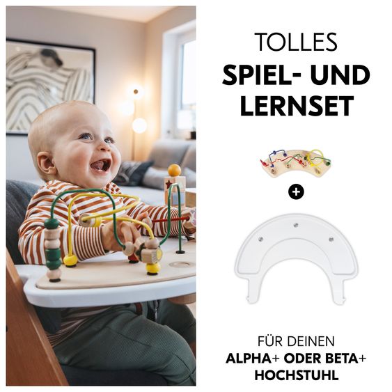 Hauck Play Tray Set Moving (incl. base) - motor activity loop sea animals - for high chair Alpha & Beta