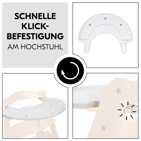 Hauck Play Tray Set Moving (incl. base) - motor activity loop sea animals - for high chair Alpha & Beta