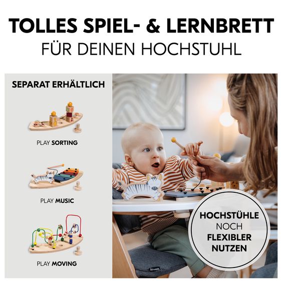 Hauck Play Tray Set Moving (incl. base) - motor activity loop sea animals - for high chair Alpha & Beta