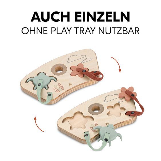 Hauck Play Tray Spiel Play Puzzling S - für Hochstuhl Alpha+, Beta+ & Arketa - Turtle & Flower