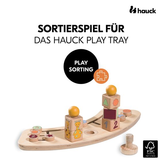 Hauck Play Tray game Sorting - Sorting toy Griaffe - for high chair Alpha & Beta