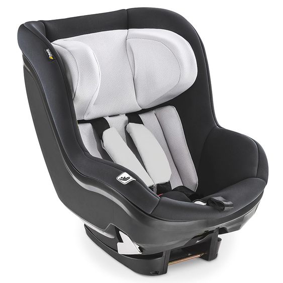 Hauck Reboard Kindersitz iPro Kids - i-Size (bis 4 Jahre) inkl. Sitzverkleinerer und Liegeposition - Lunar