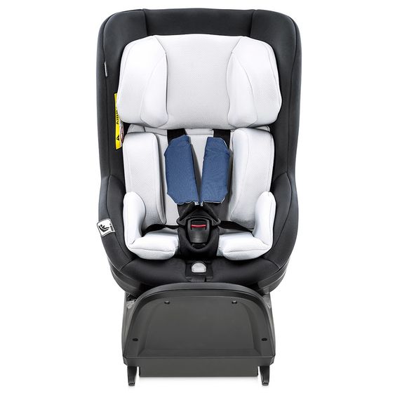 Hauck Reboard Kindersitz iPro Kids inkl. Isofix Basis iPro Base - i-Size (bis 4 Jahre) inkl. Sitzverkleinerer - Denim