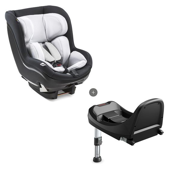 Hauck Reboard child seat iPro Kids incl. Isofix base iPro Base - i-Size (up to 4 years) incl. seat reducer - Lunar