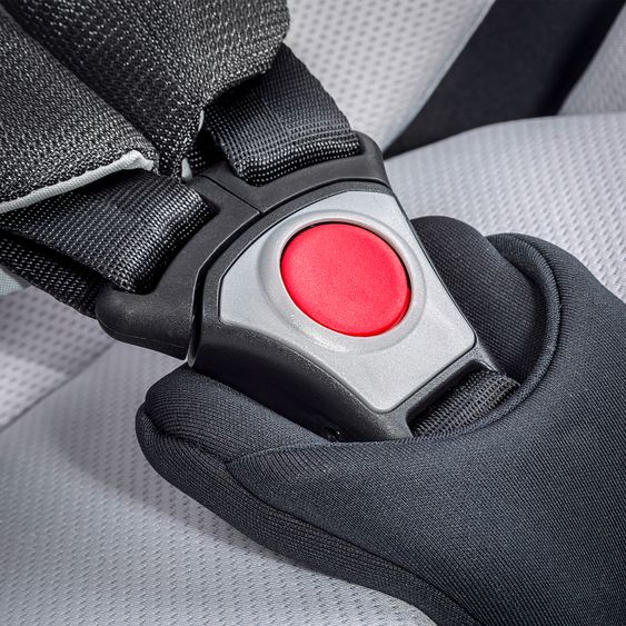 Hauck Reboard del seggiolino iPro Kids con base Isofix iPro Base e copertina estiva - i-Size (fino a 4 anni) con riduttore di seduta - Caviar