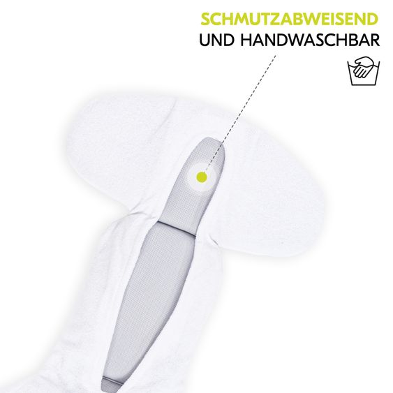 Hauck Reboard del seggiolino iPro Kids con base Isofix iPro Base e copertina estiva - i-Size (fino a 4 anni) con riduttore di seduta - Caviar