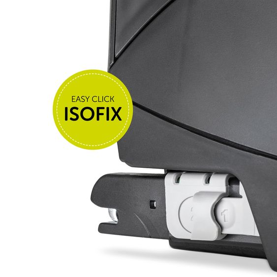 Hauck Reboard del seggiolino iPro Kids con base Isofix iPro Base e copertina estiva - i-Size (fino a 4 anni) con riduttore di seduta - Caviar