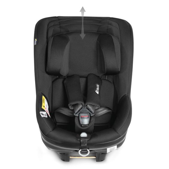 Hauck Reboard Kindersitz Select Kids - i-Size (bis 4 Jahre) inkl. Sitzverkleinerer und Liegeposition - Black