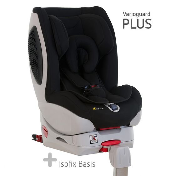 Hauck Reboard-Kindersitz Varioguard Plus inkl. Isofix Basis - Black-Black