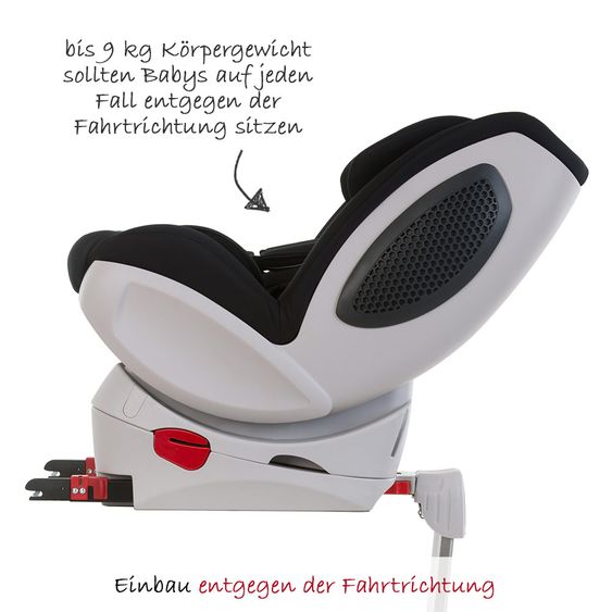 Hauck Reboard-Kindersitz Varioguard Plus inkl. Isofix Basis - Black-Black