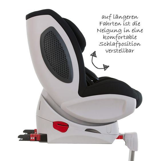 Hauck Reboard-Kindersitz Varioguard Plus inkl. Isofix Basis - Black-Black