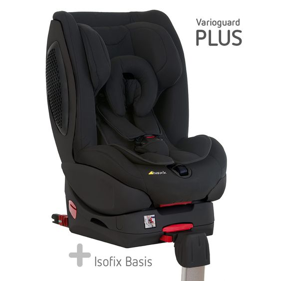 Hauck Reboard-Kindersitz Varioguard Plus inkl. Isofix Basis - Black-Black Edition