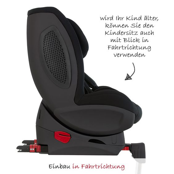 Hauck Reboard-Kindersitz Varioguard Plus inkl. Isofix Basis - Black-Black Edition