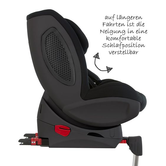 Hauck Reboard-Kindersitz Varioguard Plus inkl. Isofix Basis - Black-Black Edition