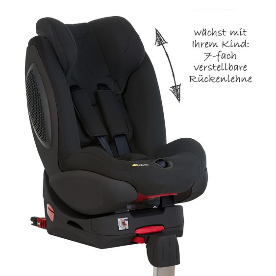 Hauck Reboard-Kindersitz Varioguard Plus inkl. Isofix Basis - Black-Black Edition