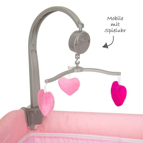 Hauck Reisebett Babycenter - Birdie Grey