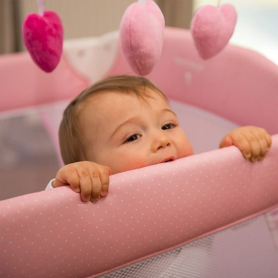 Hauck Reisebett Babycenter - Birdie Grey