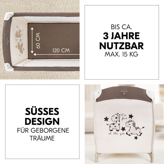 Hauck Travel cot baby center - Zoo