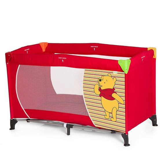 Hauck Reisebett Dream'n Play - Disney - Pooh Spring Brights Red