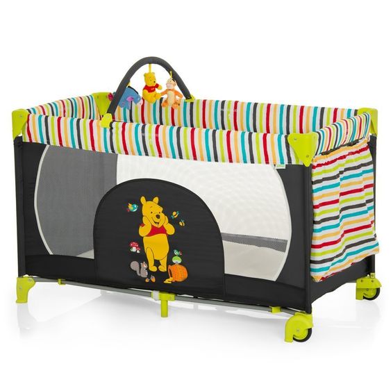 Hauck Reisebett Dream'n Play Go mit Spielbügel - Winnie Pooh Tidy Time