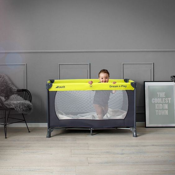 Hauck Reisebett Dream'n Play - Green Grey