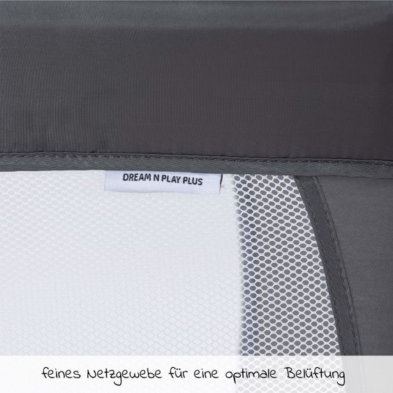 Hauck Travel cot Dream'n Play Plus (with side entry) - Grey